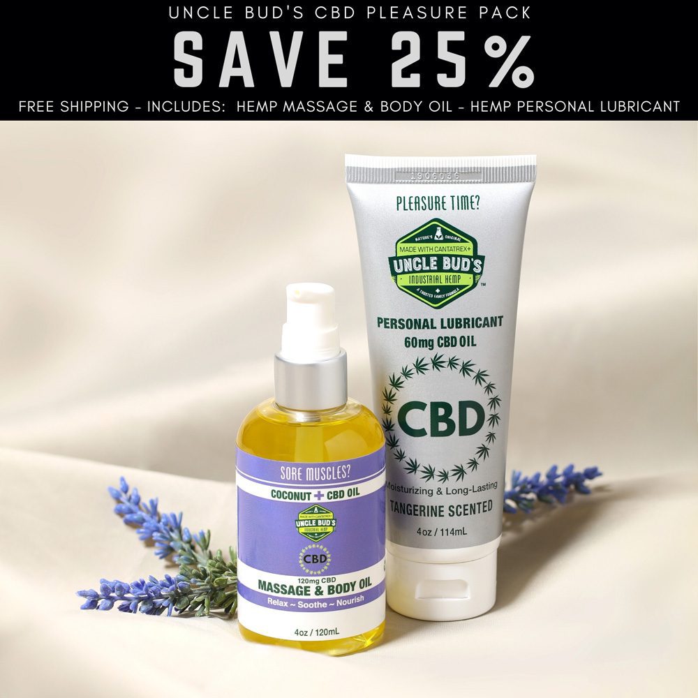 Cbd Pleasure Pack For Better Sex Uncle Buds Hemp