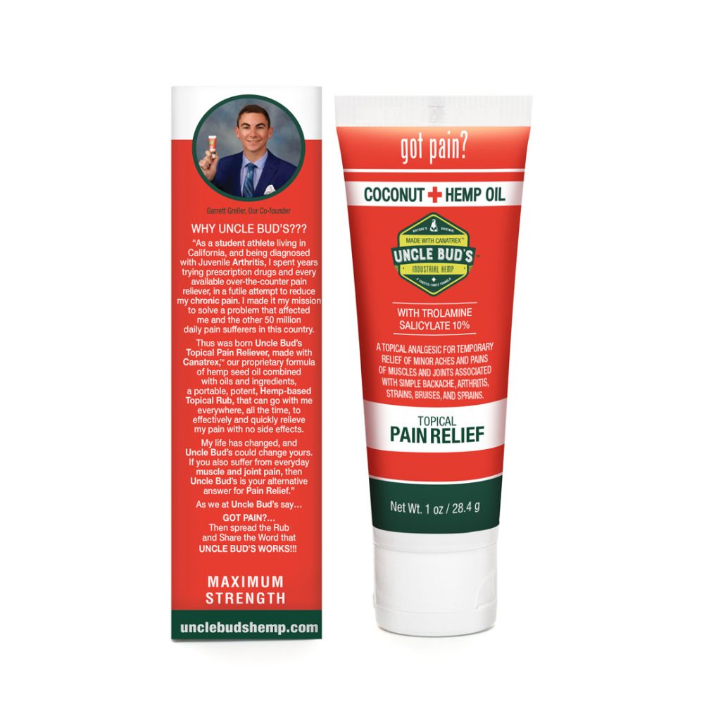 Topical Hemp Pain Relief Cream | Relieve Joint Pain & Sore Muscles ...